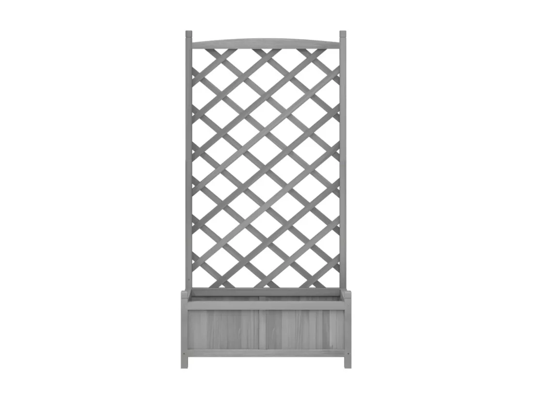 Jardinière bac lit surélevé bois marron 75 x 35 x 150 cm 02_0038326
