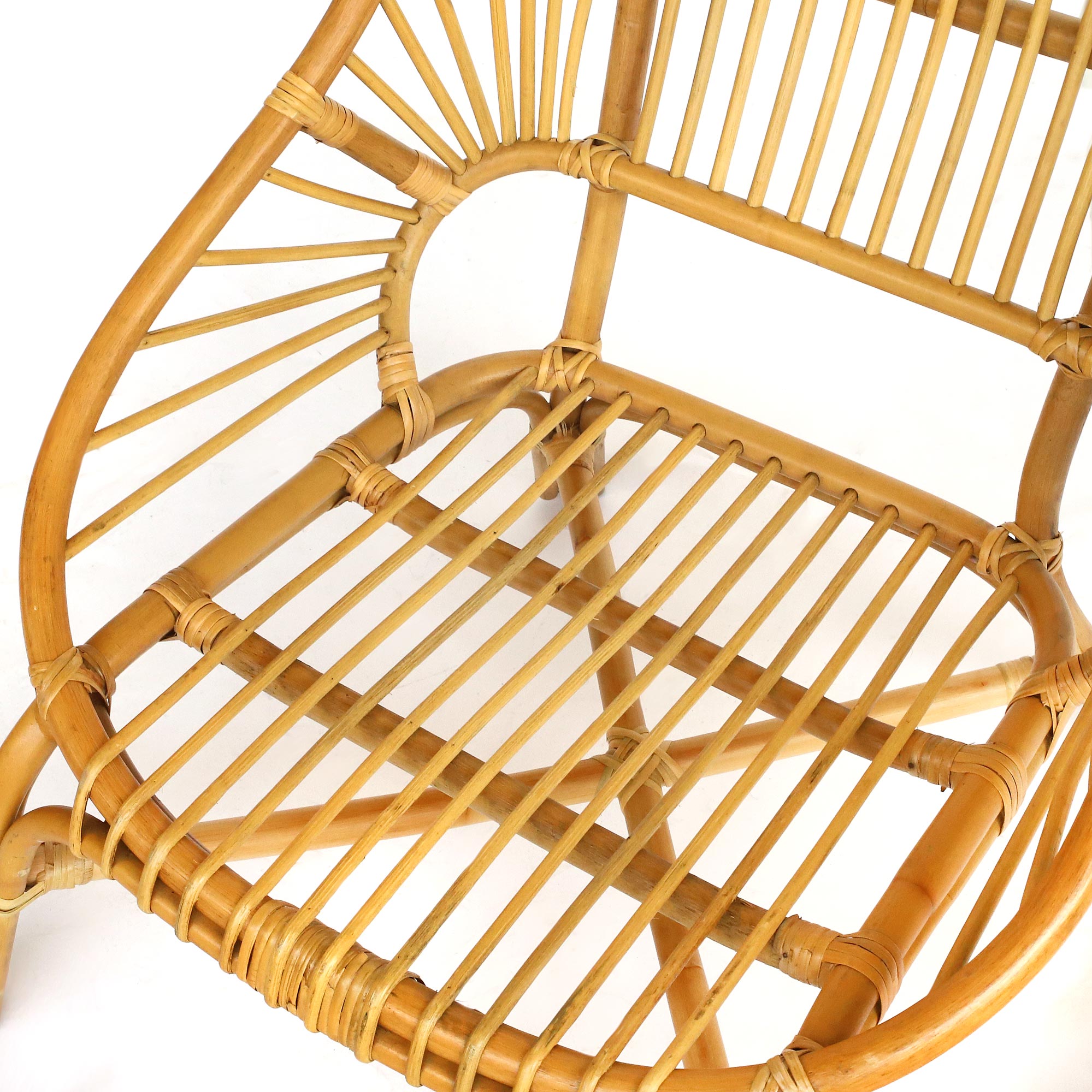 Lounger 'Bennet' aus Rattan, natur, B 68 cm, H 91 cm, L 76 cm von fischer's lagerhaus