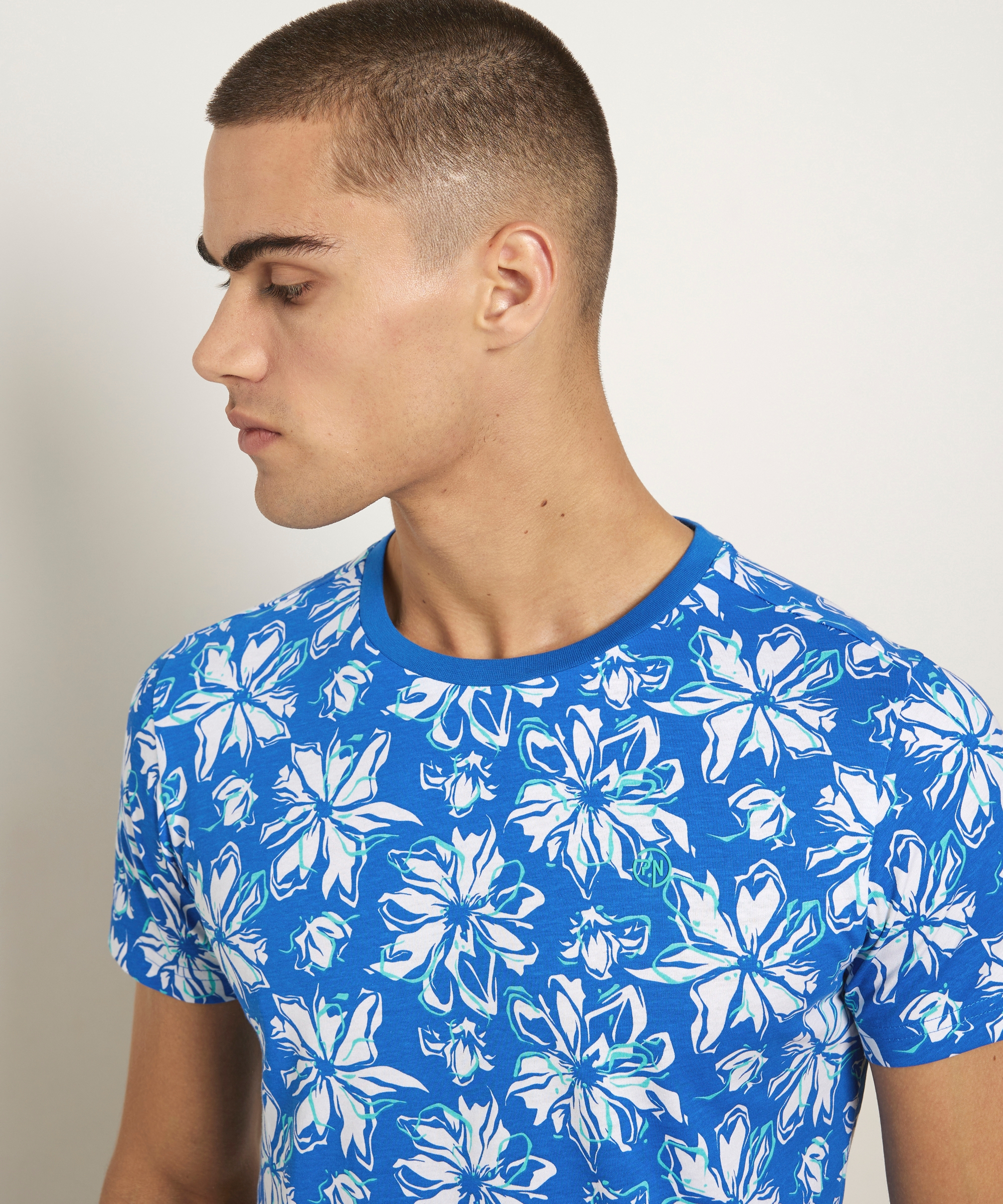 jersey t-shirt bloemenprint