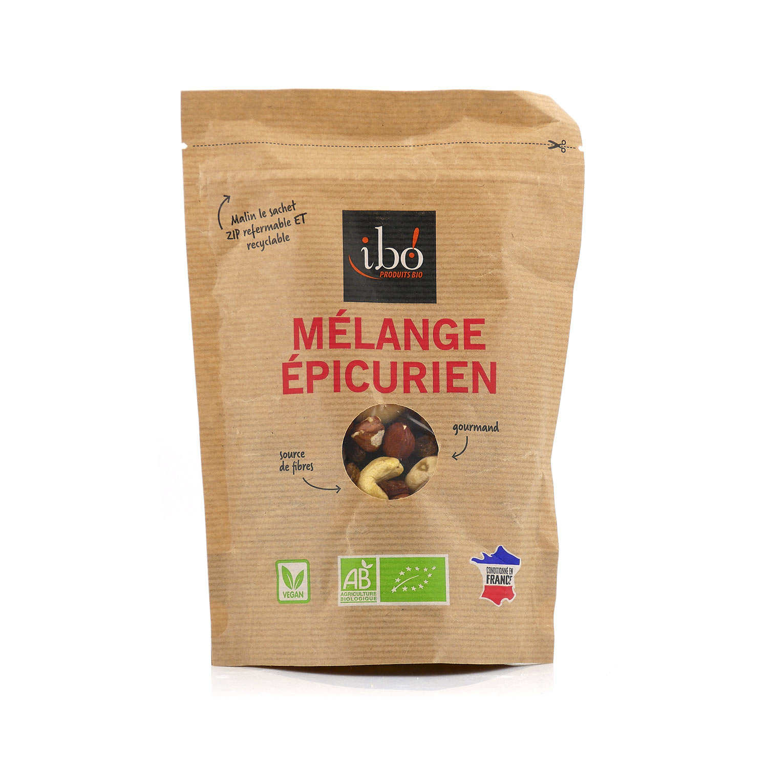 Mélange épicurien de fruits secs bio 