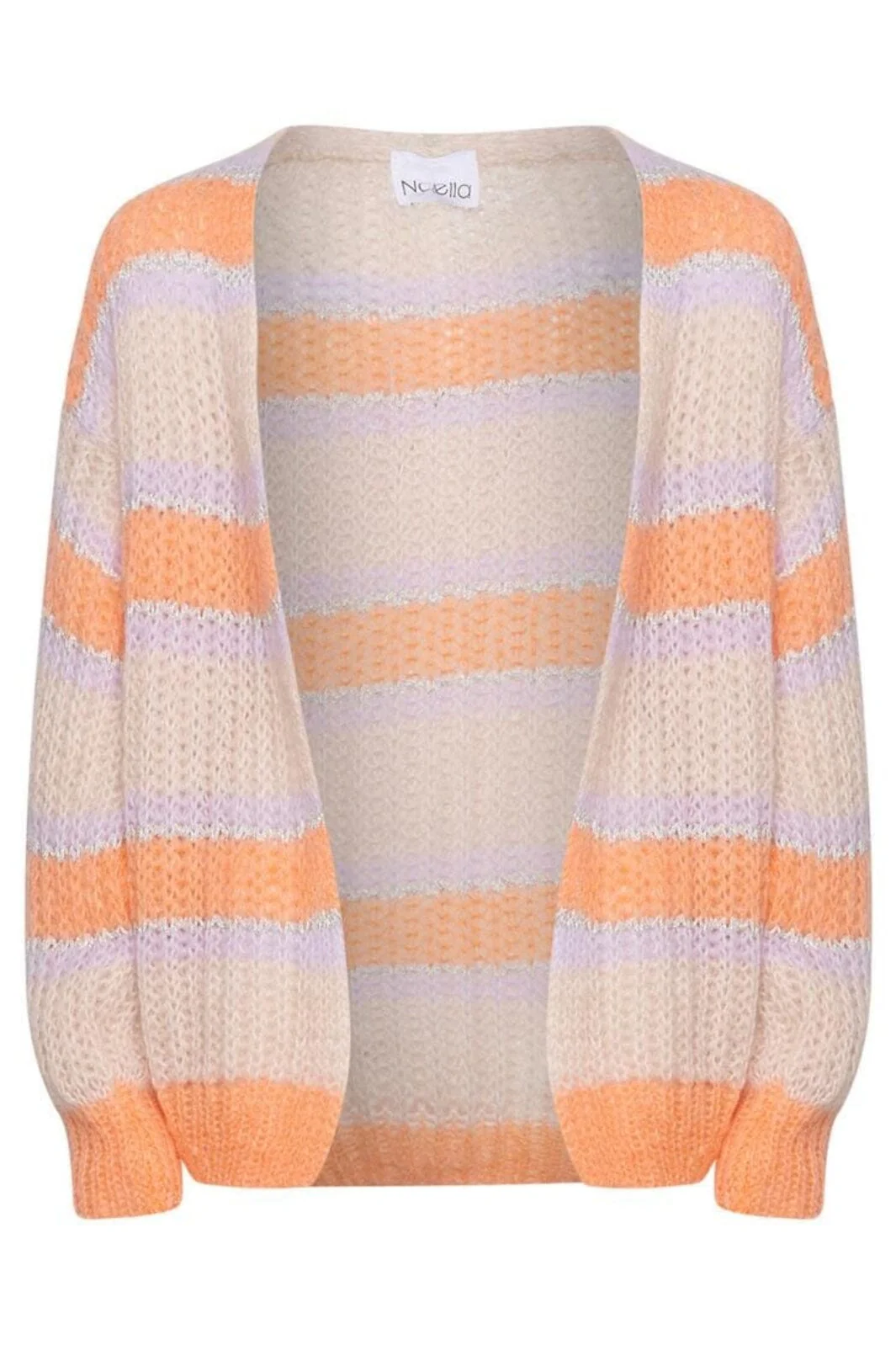 Noella Pacific Knit Cardigan apricot lavender mix