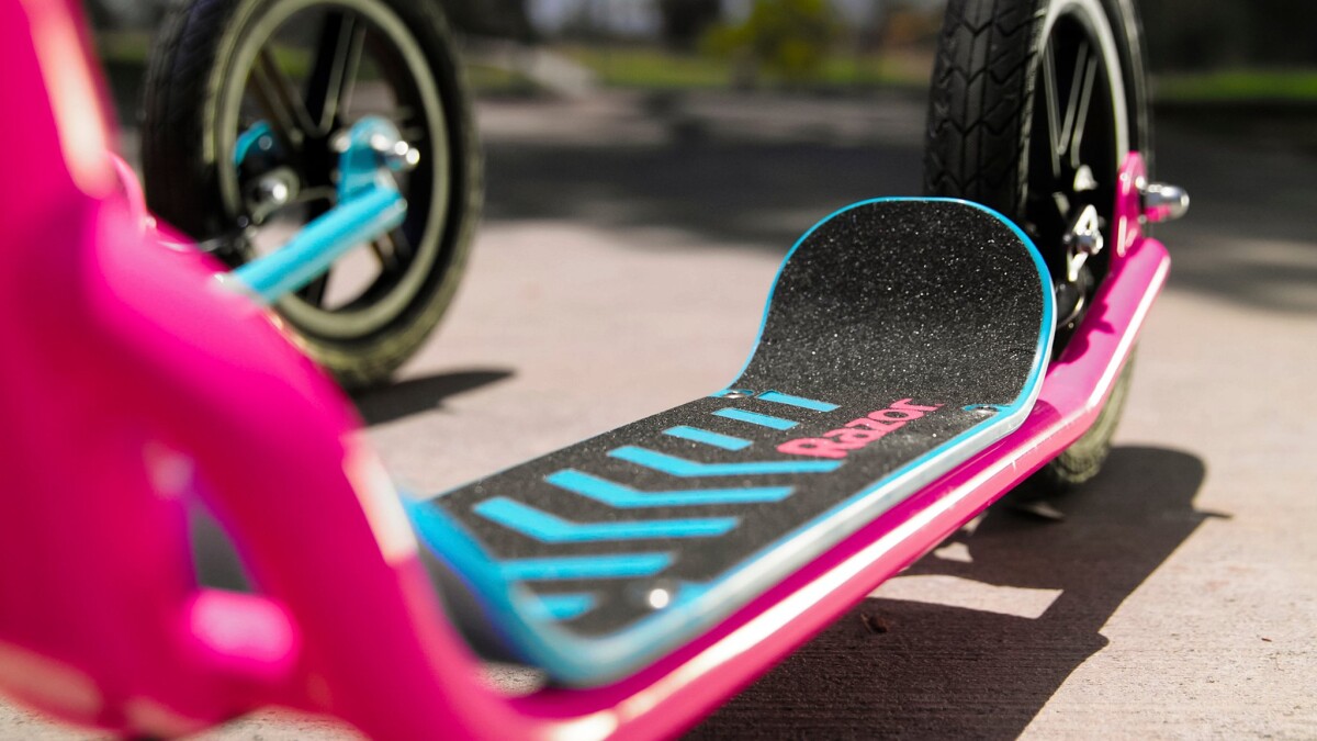 Razor - Løbehjul Til Børn - Store Hjul - Flashback - Pink Blå