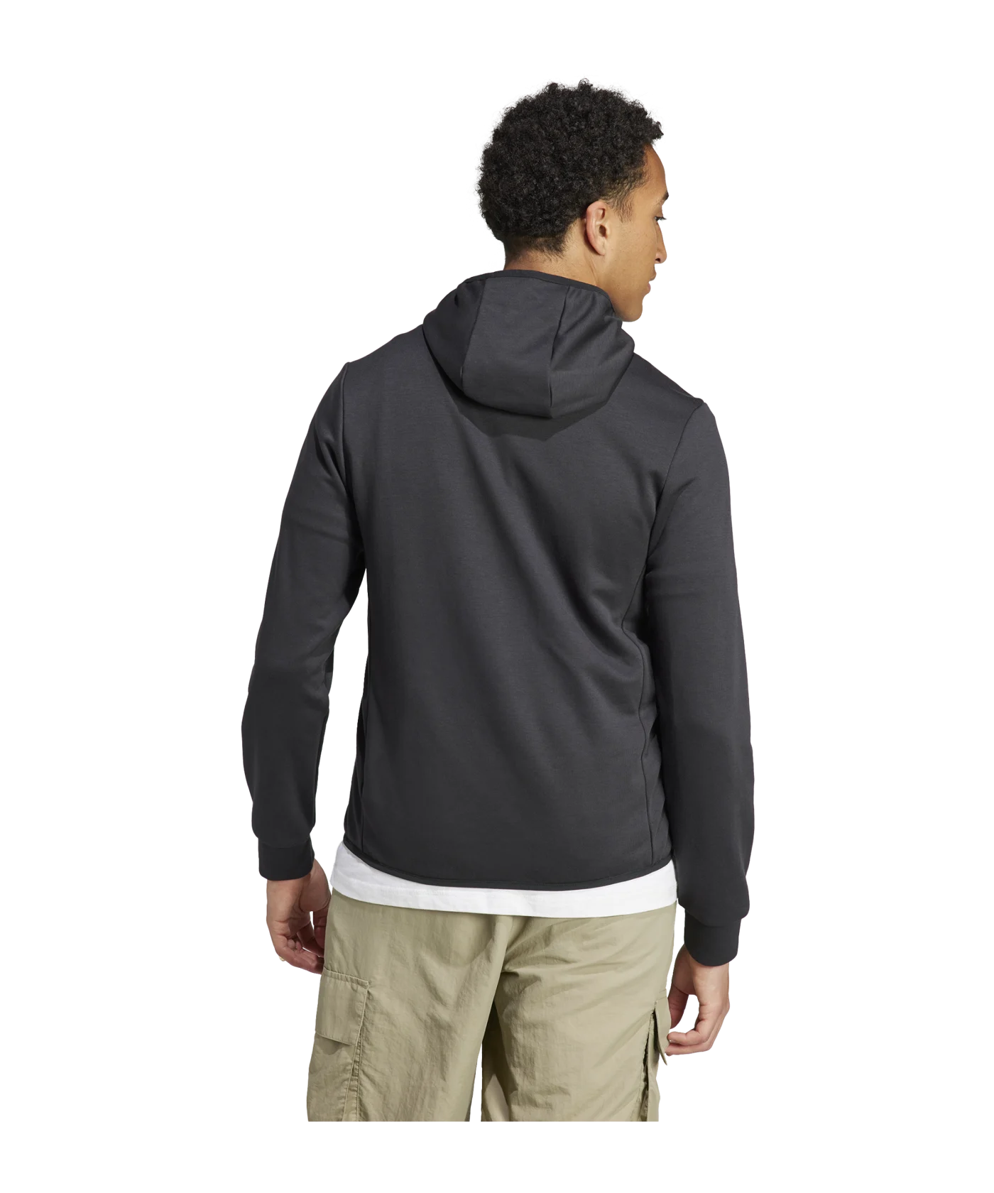 adidas Essentials Hybrid Down Hooded Jacke Schwarz
