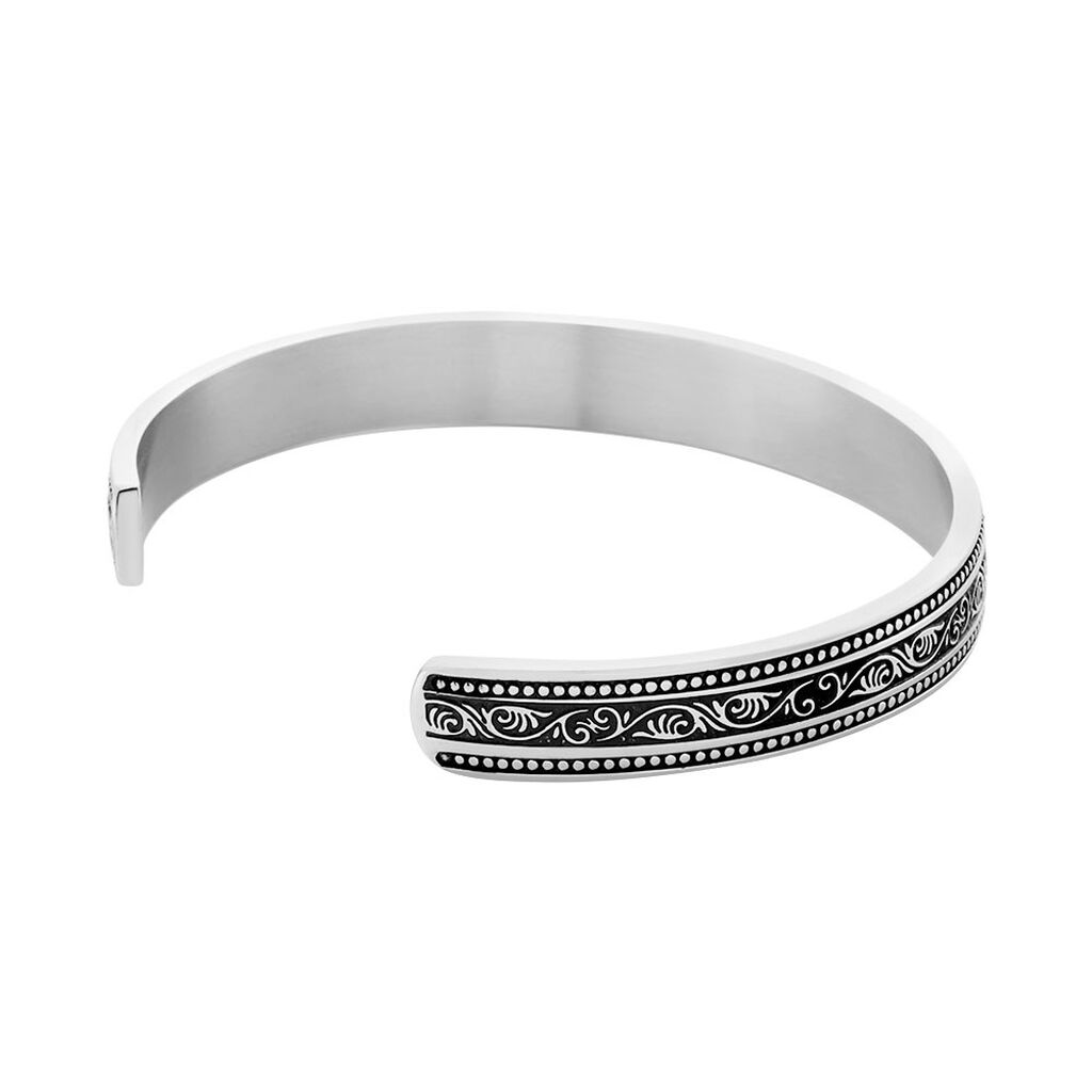 Bracelet Jonc Ouvert Acier Vieillit Veron