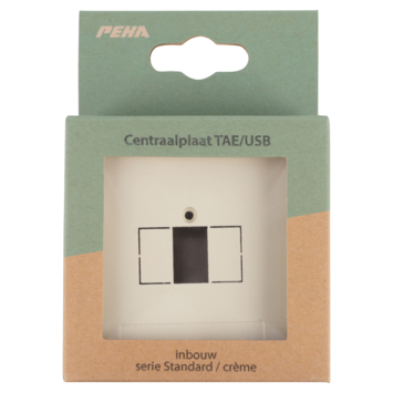 Peha Standard Afdekplaat USB crème