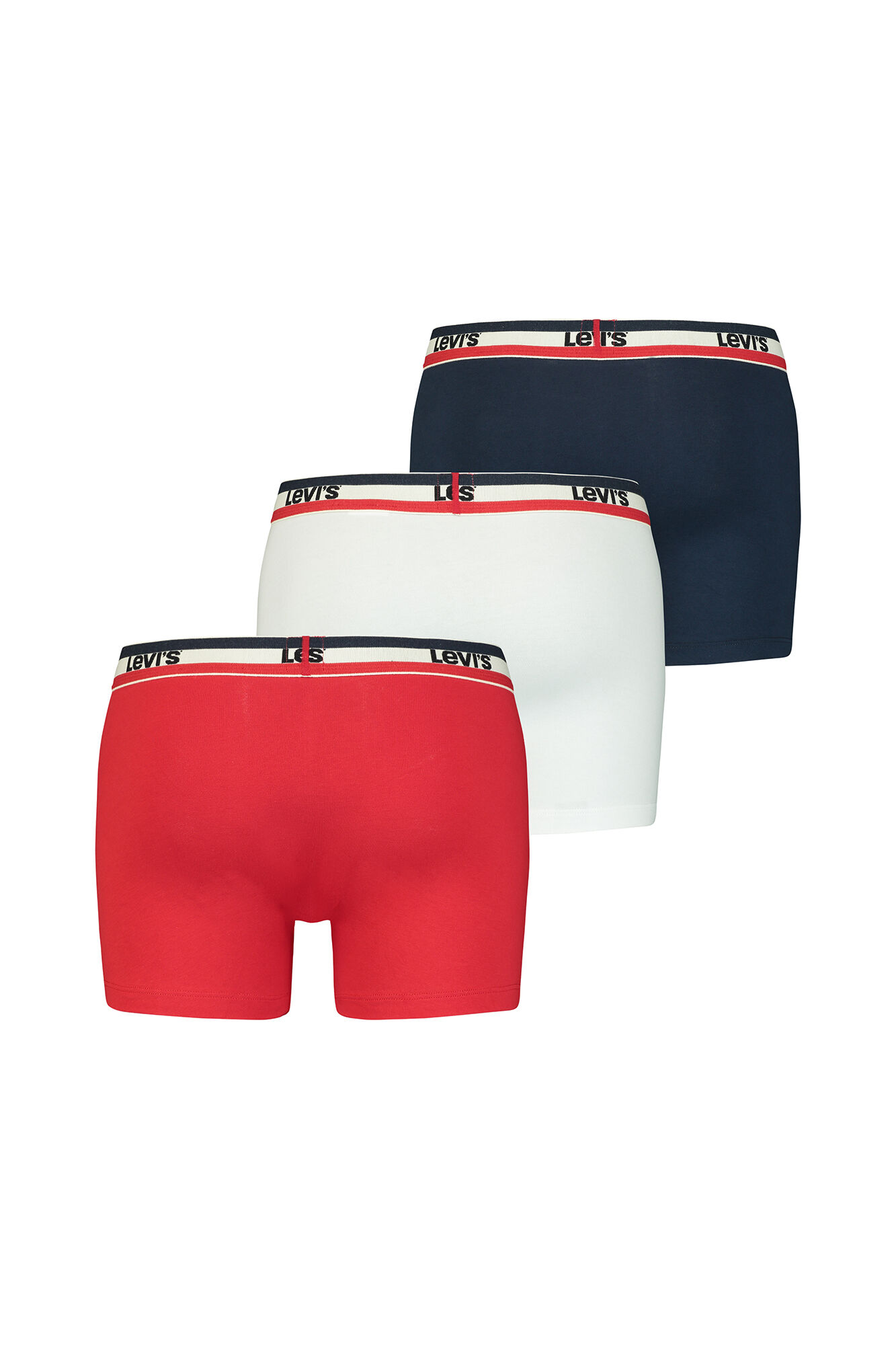 Pacote com três cuecas boxer da Levi's