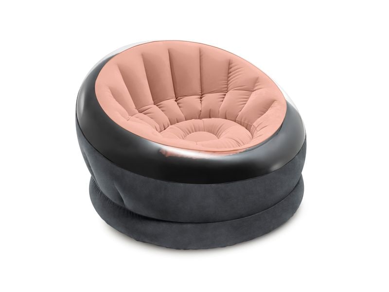 Intex Aufblasbarer Sessel Empire 112 x 109 cm, Rosa, Schwar Bequemer Luftsessel