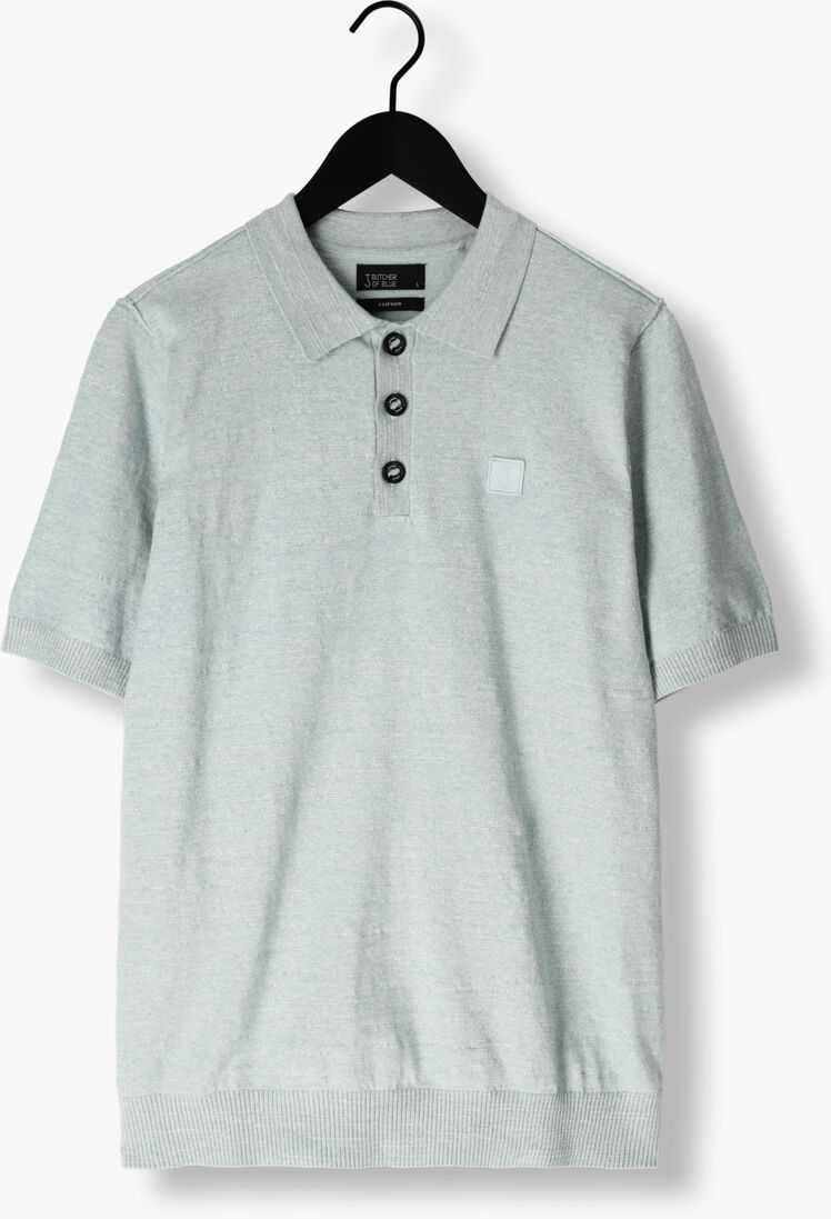 BUTCHER OF BLUE lichtblauwe butcher of blue polo lt clifden polo
