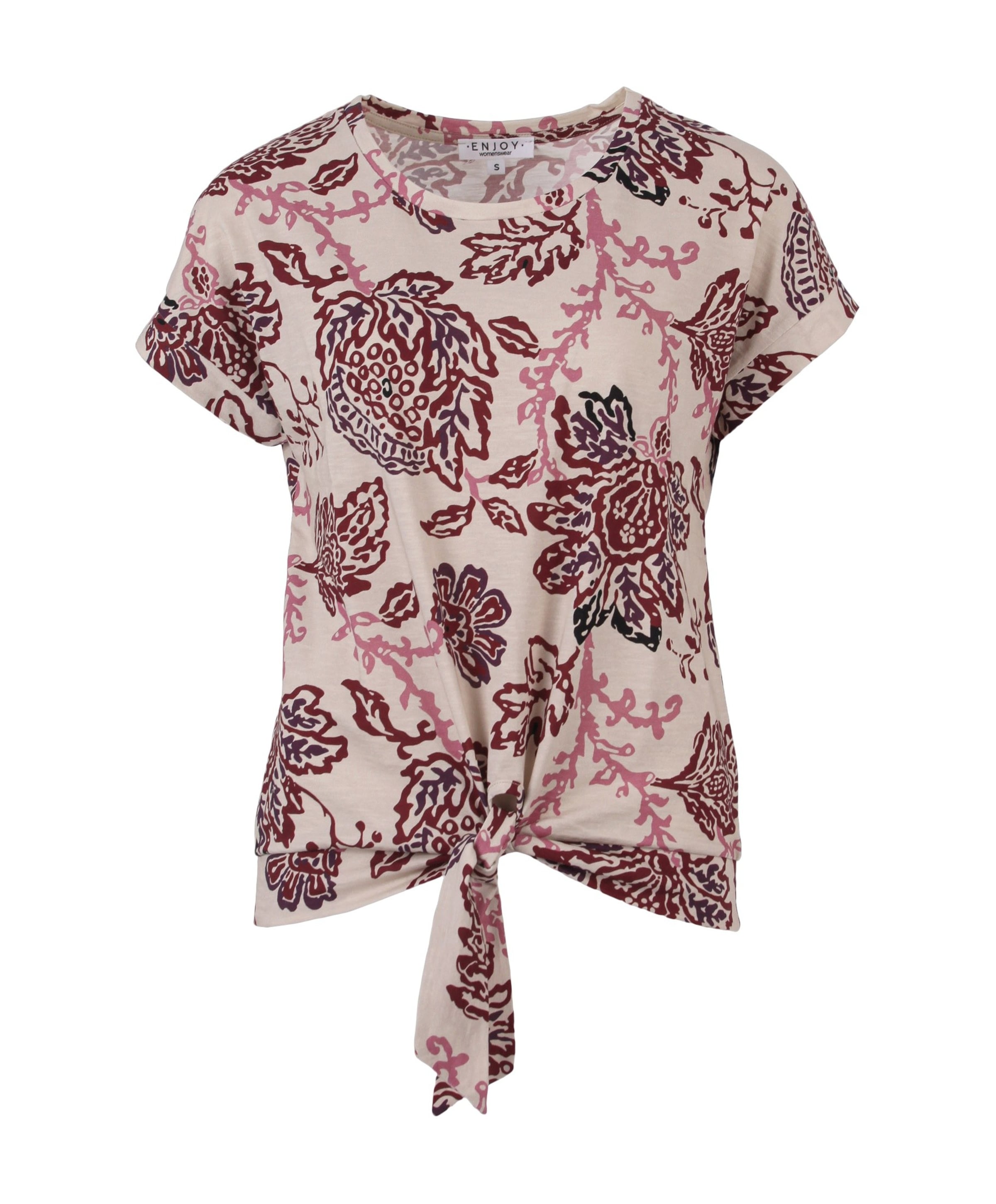Enjoy Dames T-shirt bordeaux