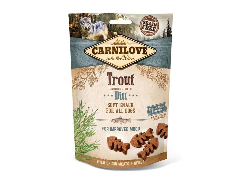 Carnilove Snack Adult Soft Forelle & Dill, 200 g Ergänzungsfuttermittel für Hunde