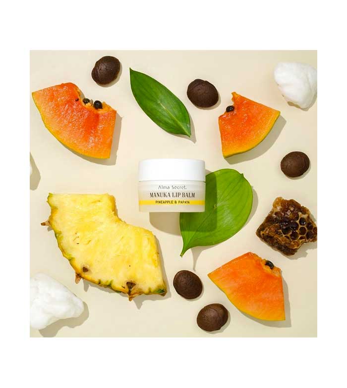 Alma Secret - Bálsamo Reparador para os Lábios Manuka Lip Balm - Abacaxi e Mamão