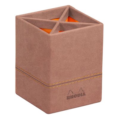 RHODIA Rhodiarama - Pot à crayons - bois de rose - en polyuréthane