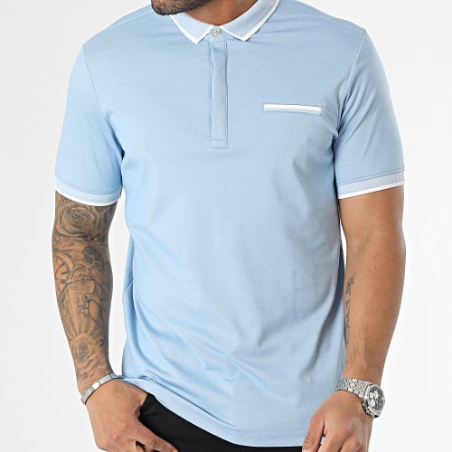 Polo A Manches Courtes Bleu Clair