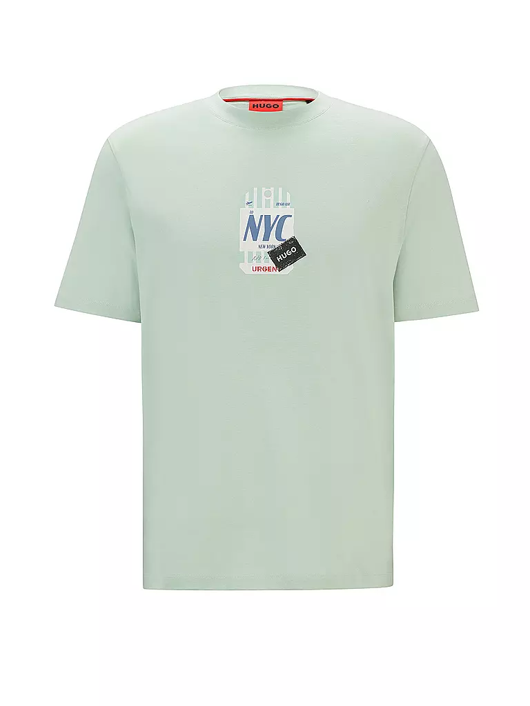 HUGO T-Shirt DITROSO hellgrün