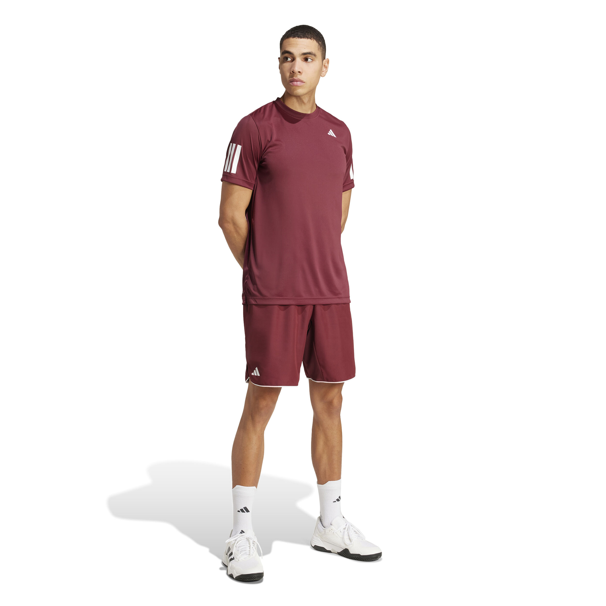 adidas Club 7in Shorts Hommes - Rouge Foncé