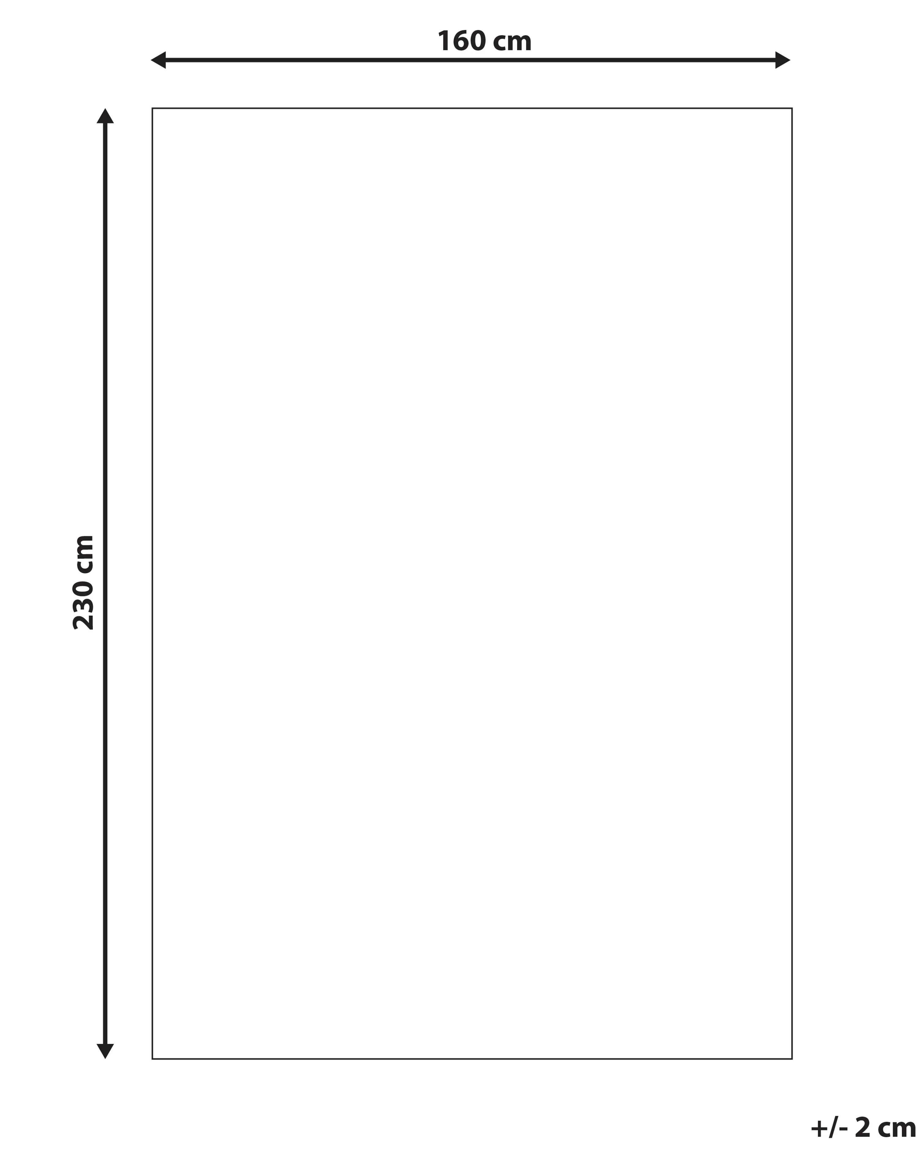 Vloerkleed EZINE Beige 160 x 230 cm Wol