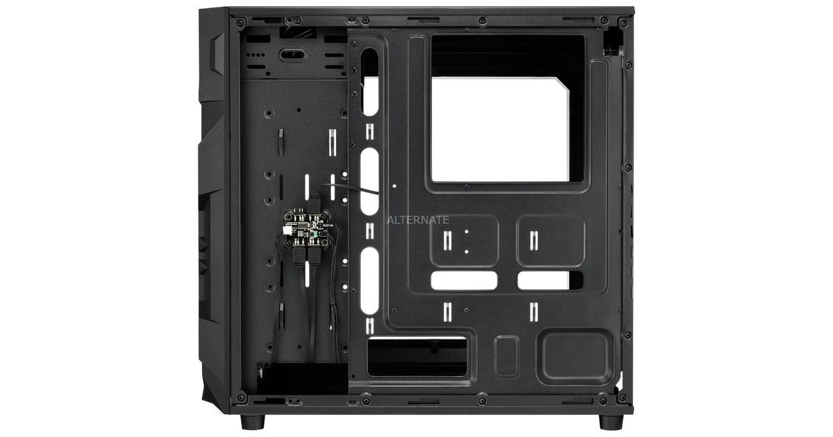 SharkoonVG7-W RGB midi tower behuizing  (Zwart | 2x USB-A | RGB | Window)