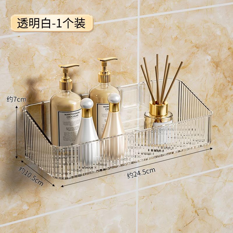 KIizzi - Badkamer Transparante Plastic Zelfklevende Wandorganizer / Zeephouder / Set (Verschillende Ontwerpen)