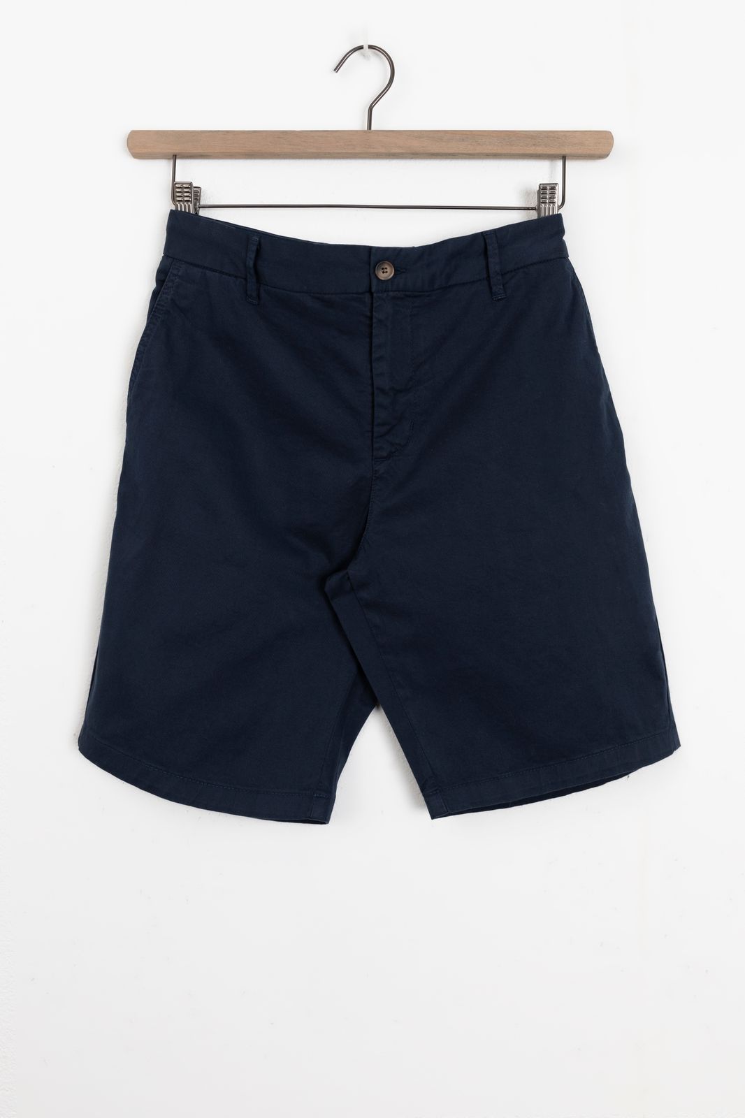 Donkerblauwe katoenen chino shorts