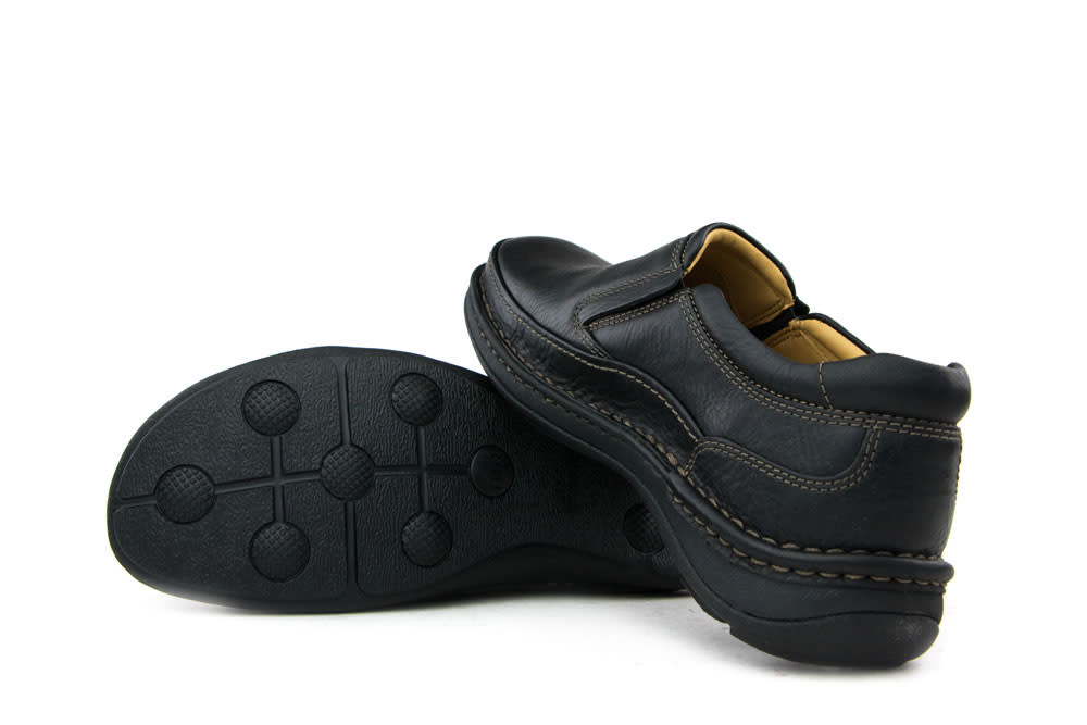 Clarks Instappers Nature Easy Zwart