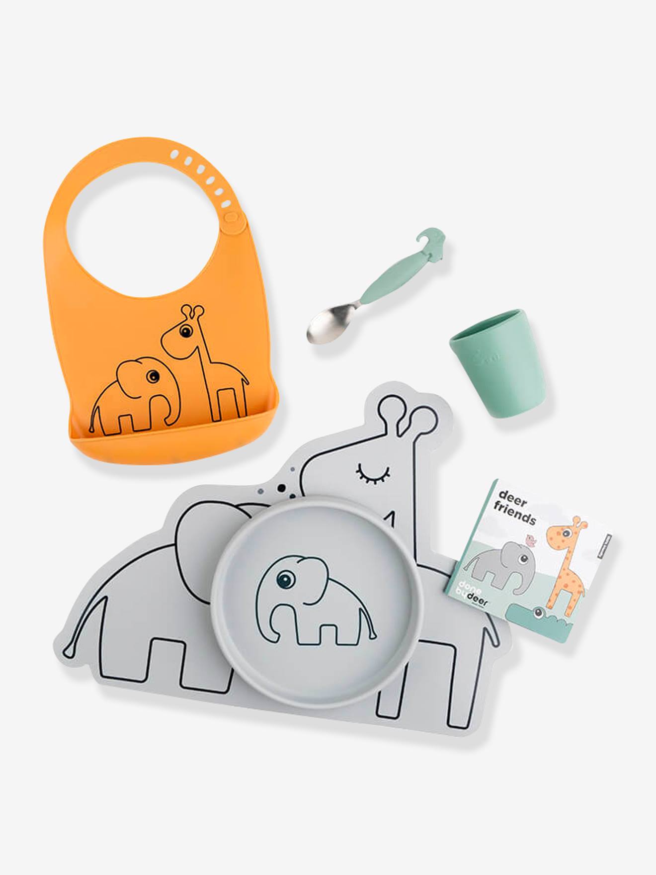 Conjunto de 5 peças para caixas de presentes DONE BY DEER, silicone multicolorido