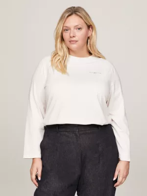 Blusa de manga comprida com logo da coleção Curve 1985