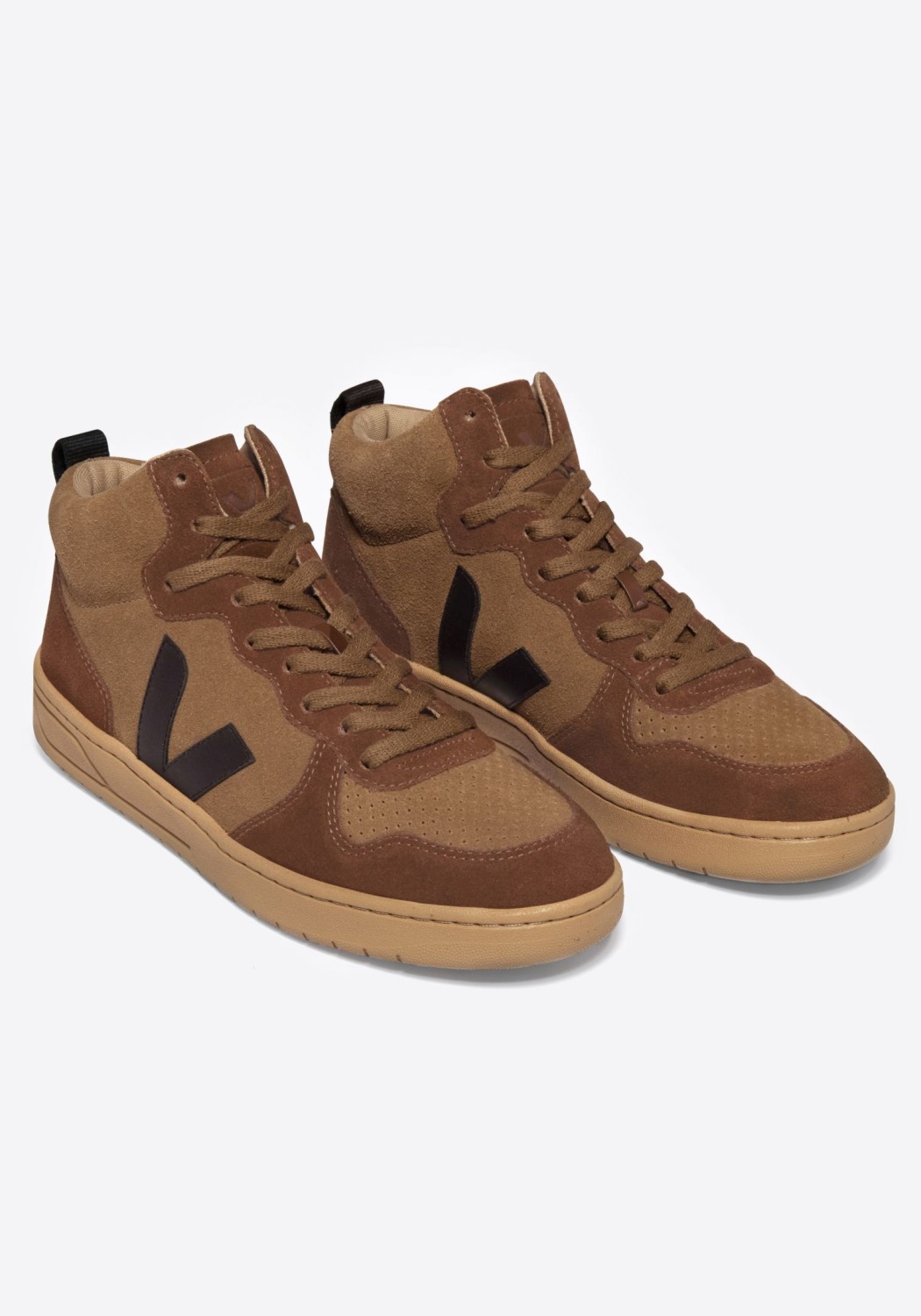 Veja Sneaker V-15 Suede Brown Black