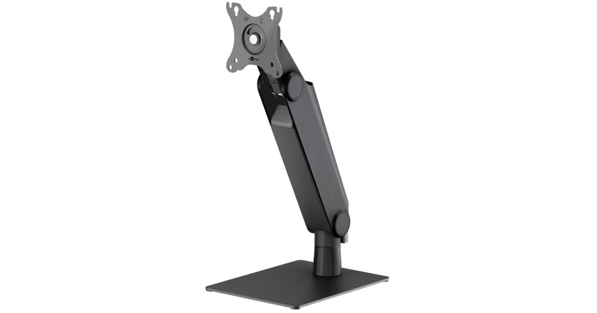 goobayFreestanding Single Monitor Mount, 17 tot 32 inch monitorarm  (Zwart)