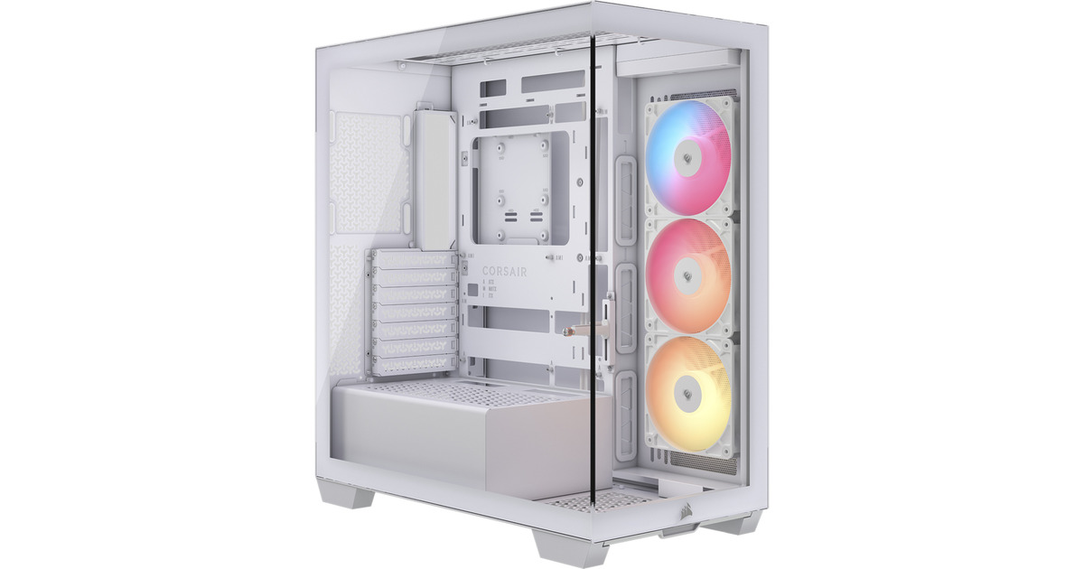 Corsair3500X RS-R ARGB midi tower behuizing  (Wit | 2x USB-A | 1x USB-C | RGB | Tempered Glass)