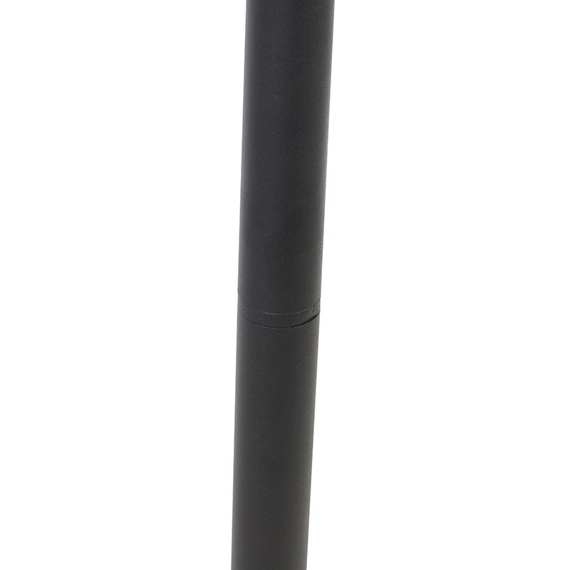 Industriële staande buitenlamp zwart 100 cm IP44 - Charlois