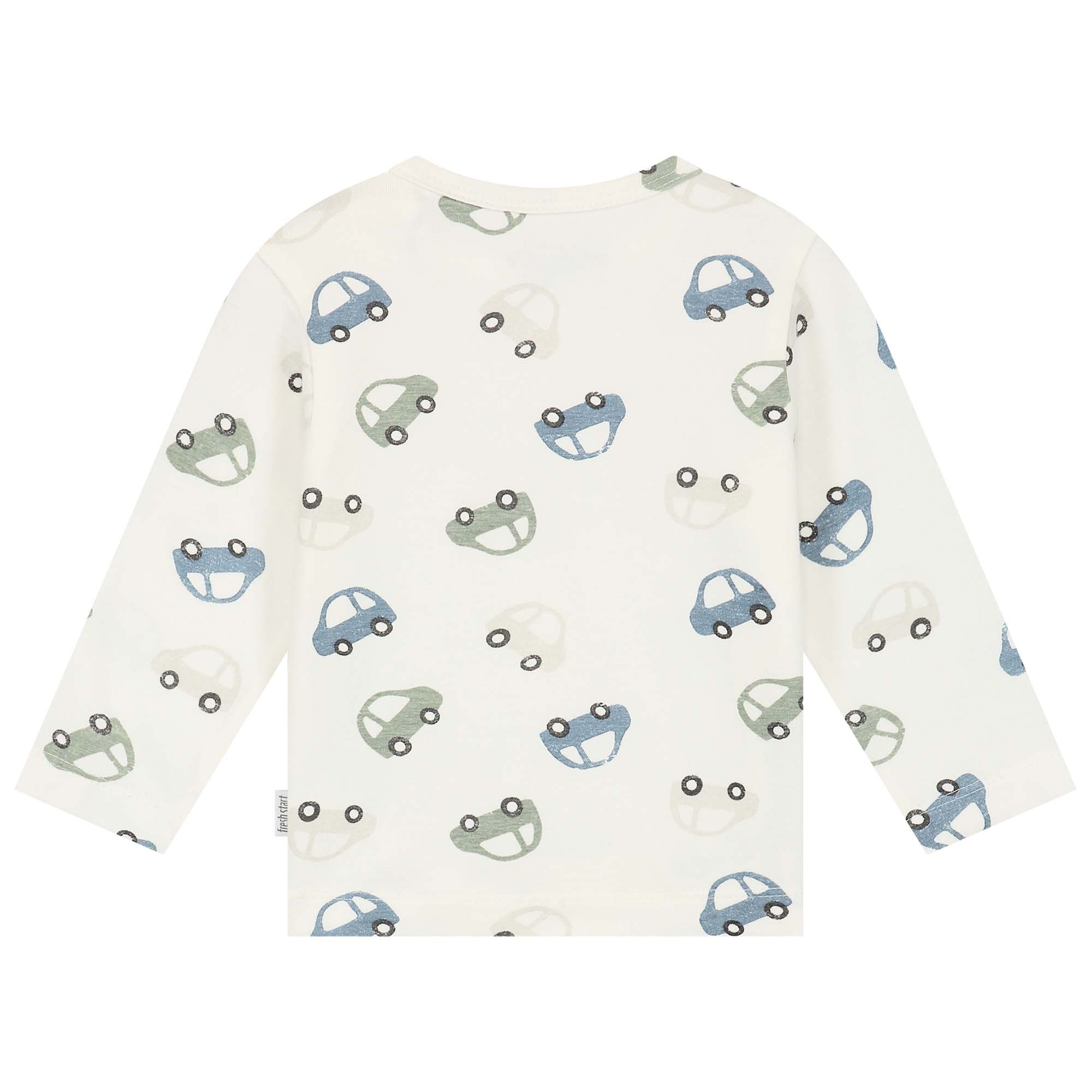 prénatal newborn shirt lange mouwen tekst wit