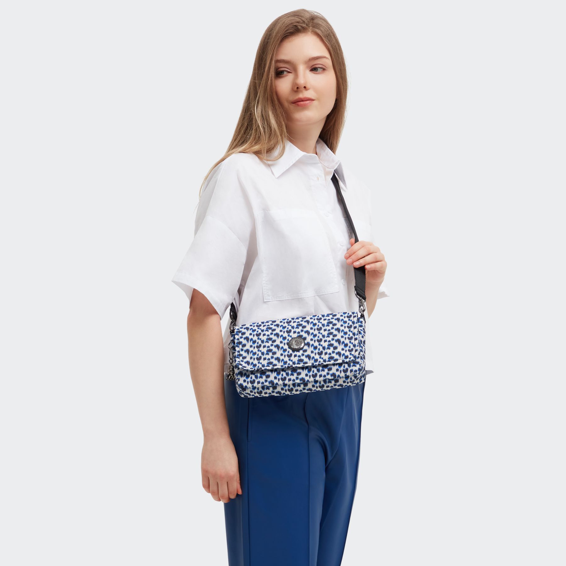 ARAS Petit sac à bandoulière avec sangle amovible - Curious Leopard