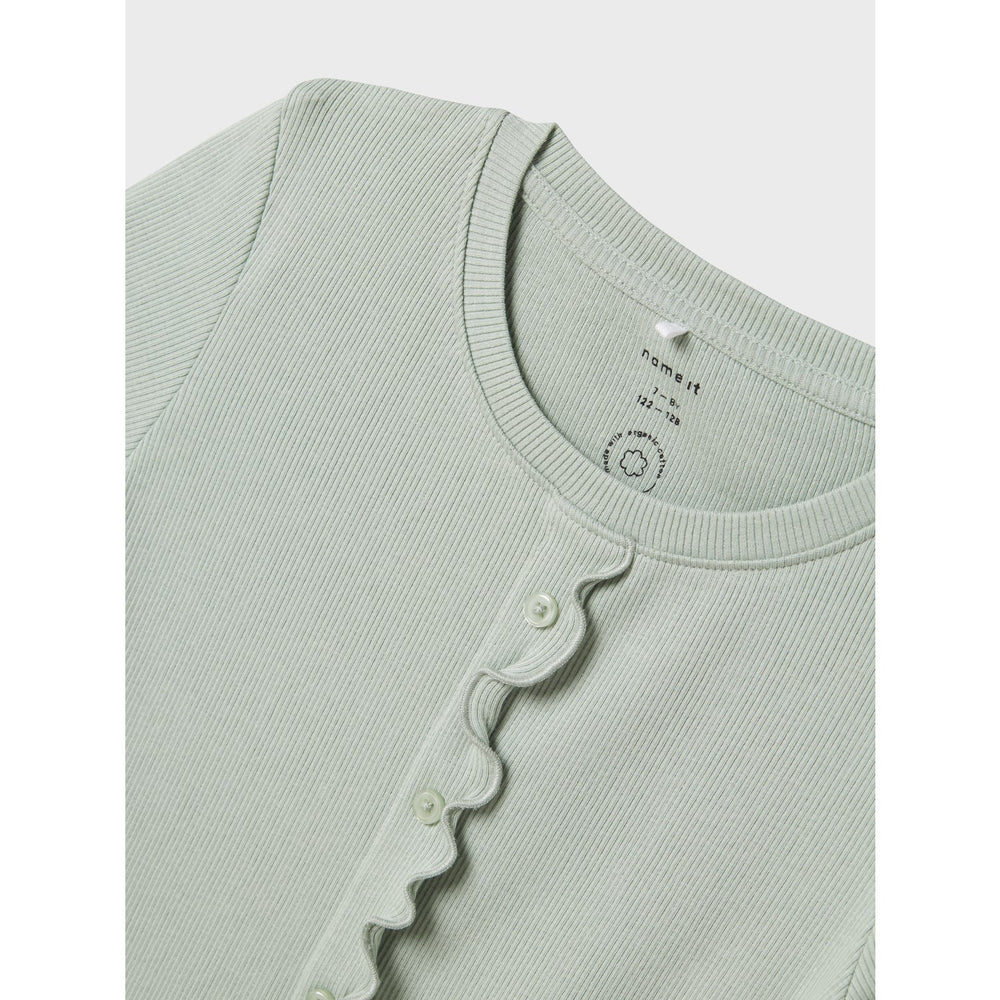 Køb Name It Aqua Gray Holimse Kort T-Shirt