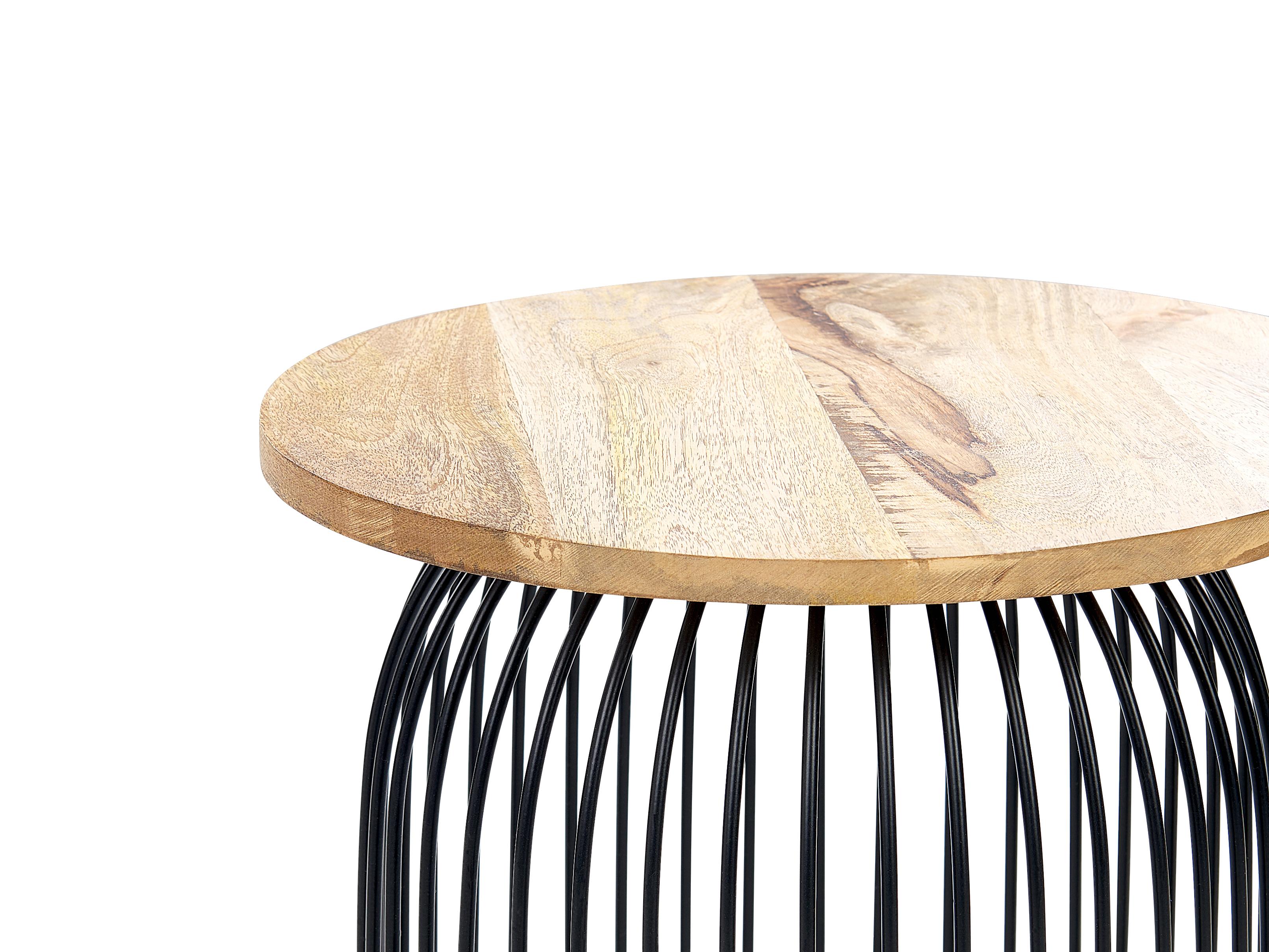 Bijzettafel WILLS Mangohout Bruin/zwart