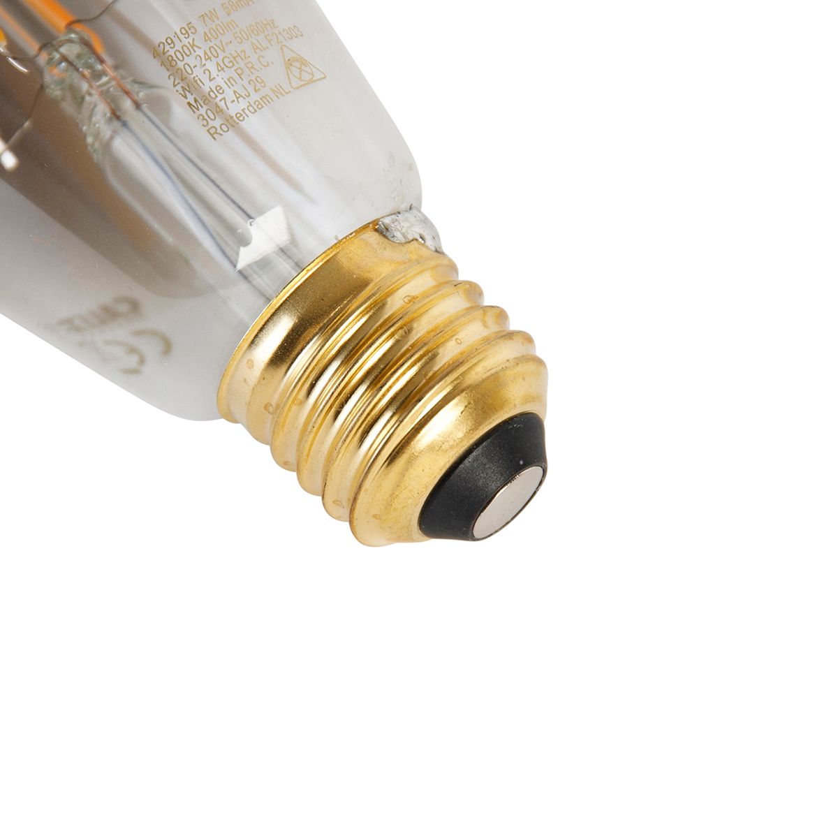 Smart E27 LED lamp ST64 smoke 7W 400 lm 1800K