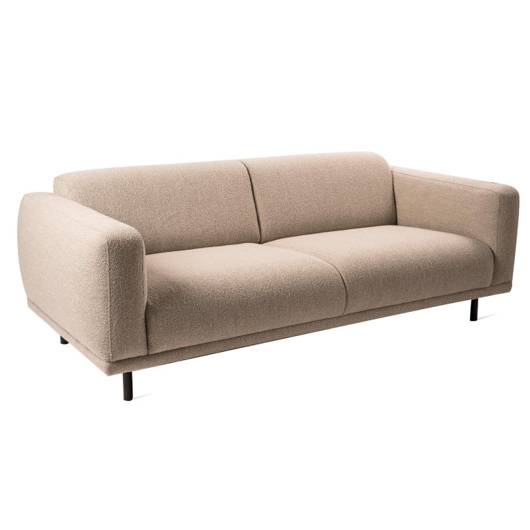 POLSPOTTEN Teddy 2-zits bank beige