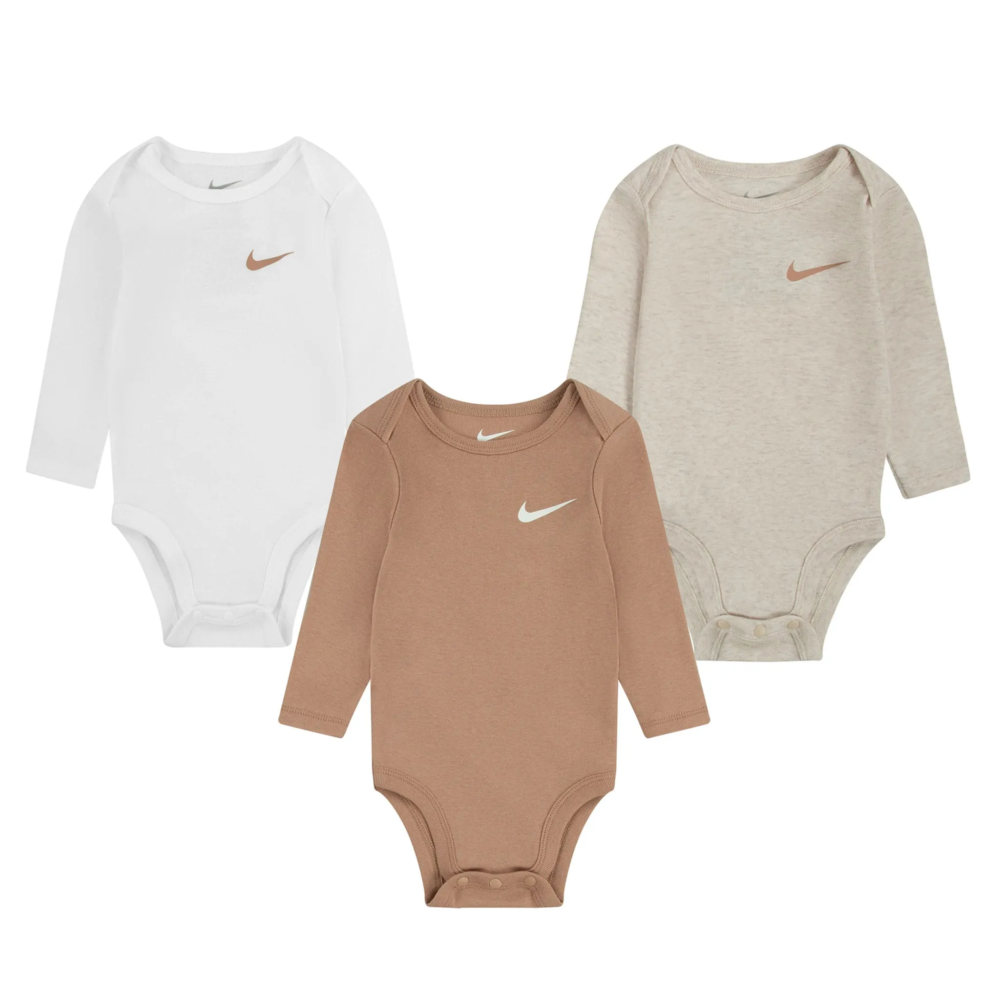 Nike Cache-Couche Manches Longues Paquet de 3 0-9mois