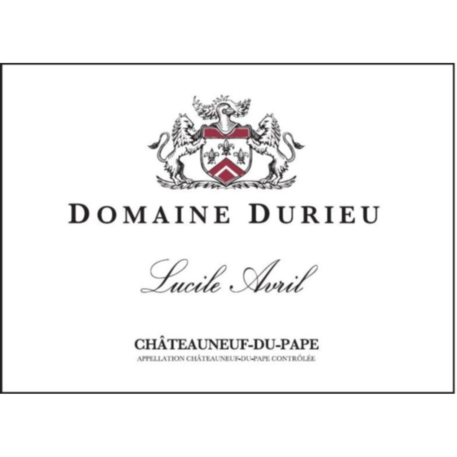 Châteauneuf-du-Pape AOP Lucile Avril, Durieu 6x 75cl -6x 75cl