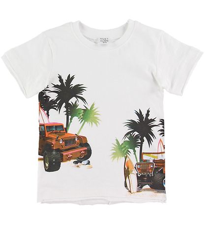 Hust and Claire T-Shirt - Ash - Weiß m. Print