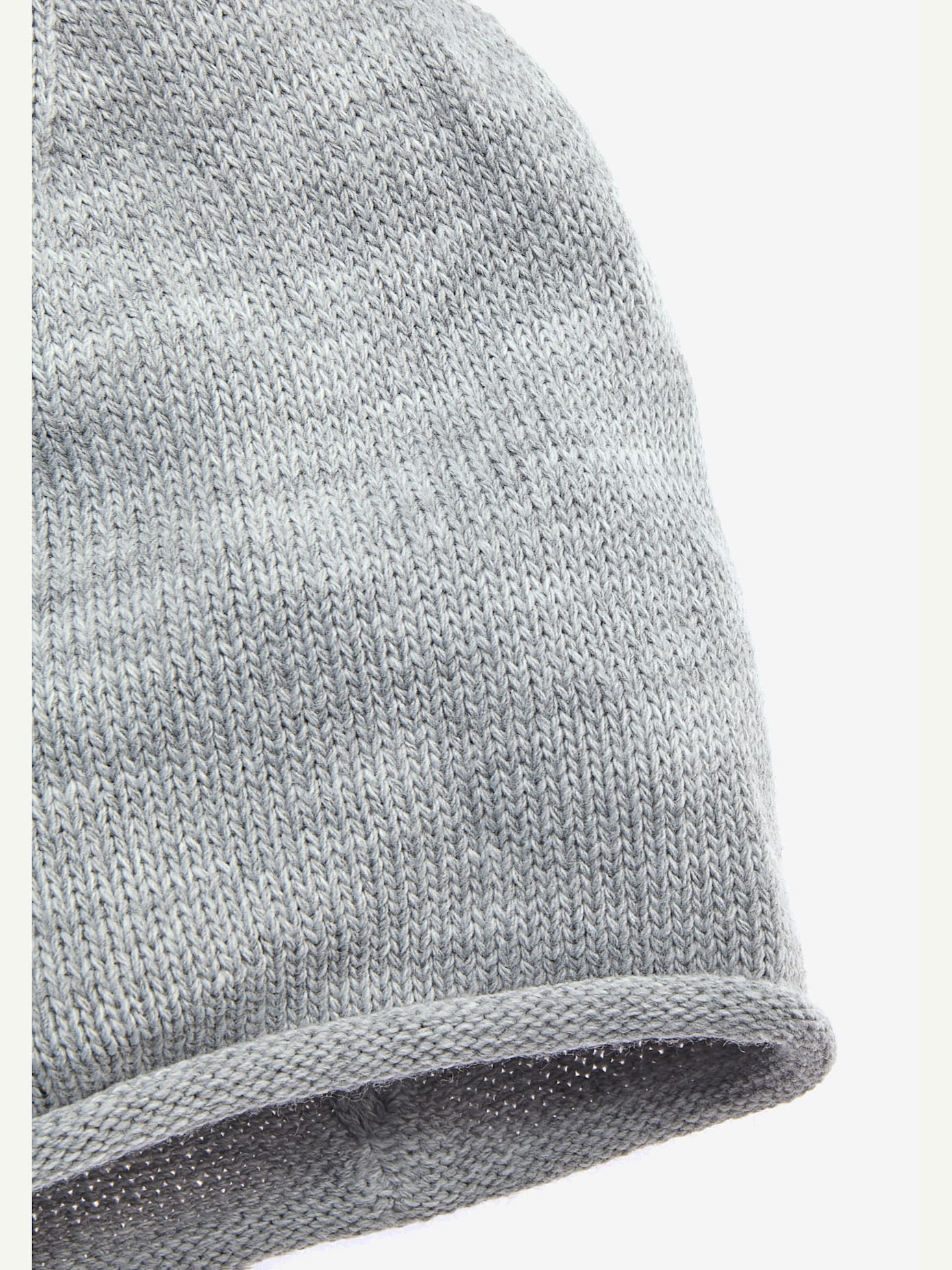 Beanie bonnet en tricot fin avec bord roulé tendance