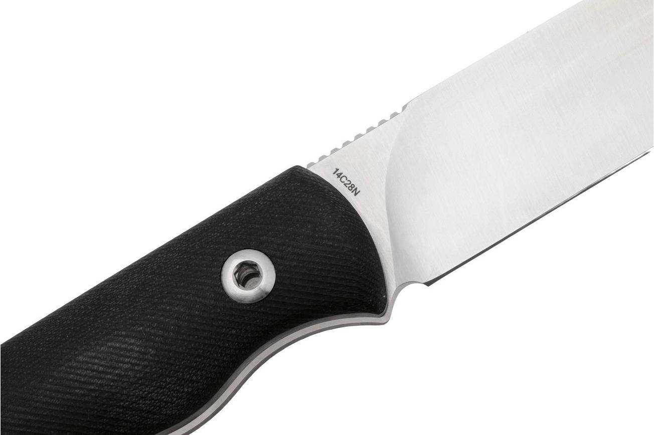 Real Steel Bushcraft Plus II Full Flat Grind 3721F Black G10, bushcraftmes