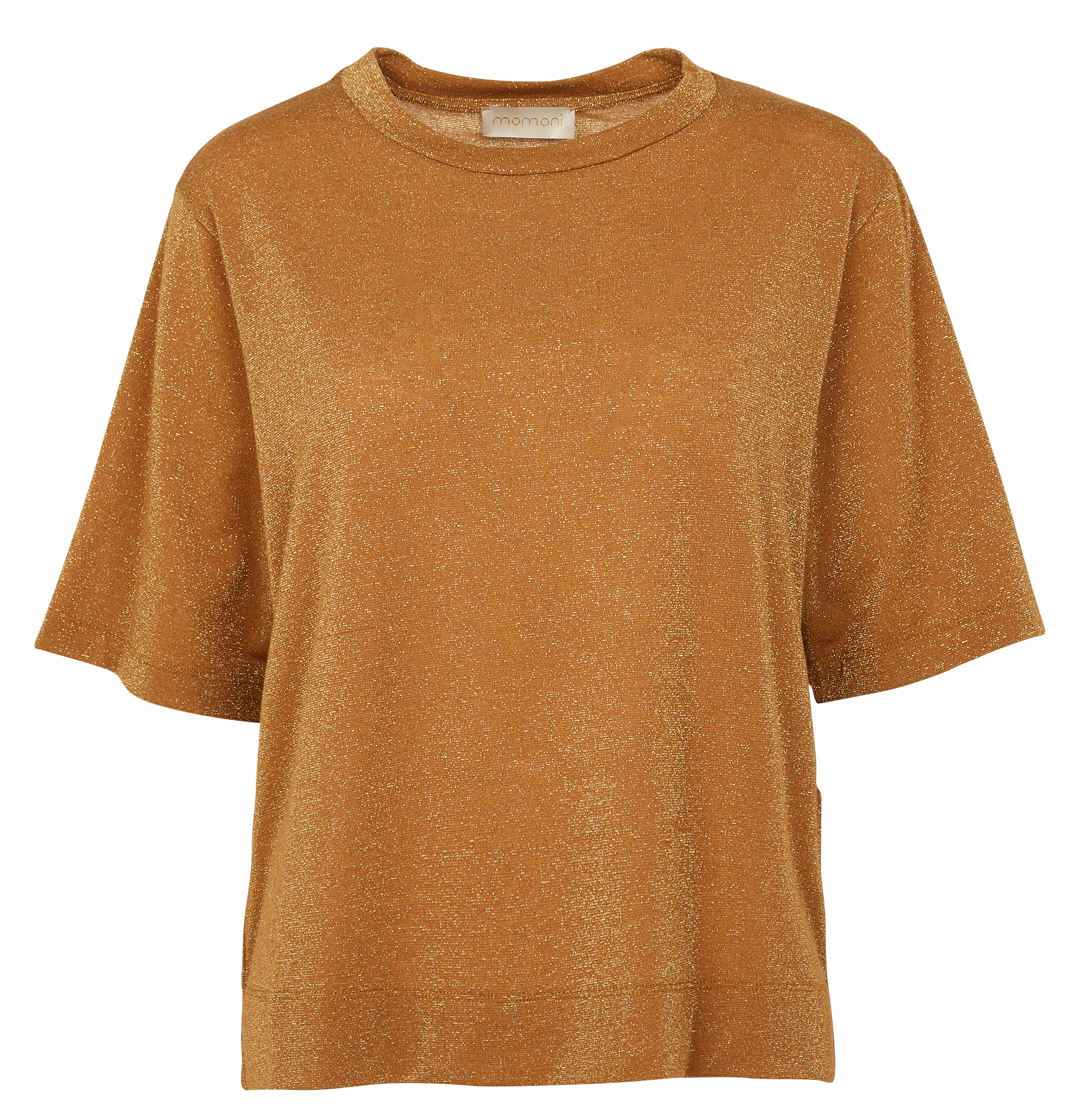 IORA - Tee-shirt col rond pailleté | Jaune