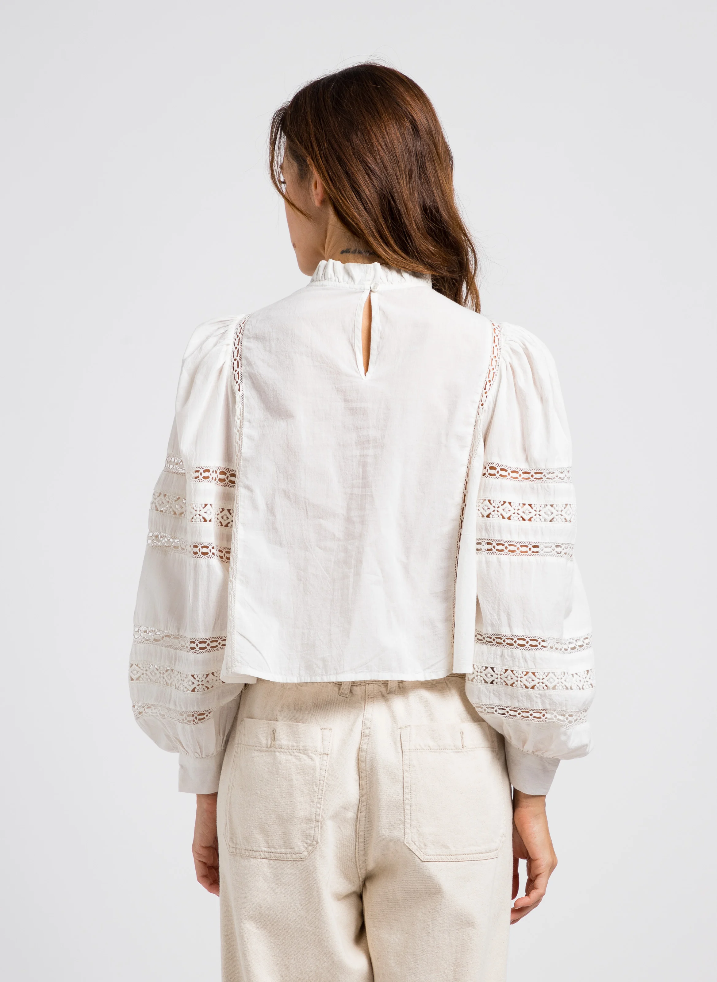 TOKYO - Top ajouré en coton | Blanc