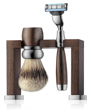 Erbe Solingen Scheer-set Rhodium Wengeholz mit Bank 3-teilig
