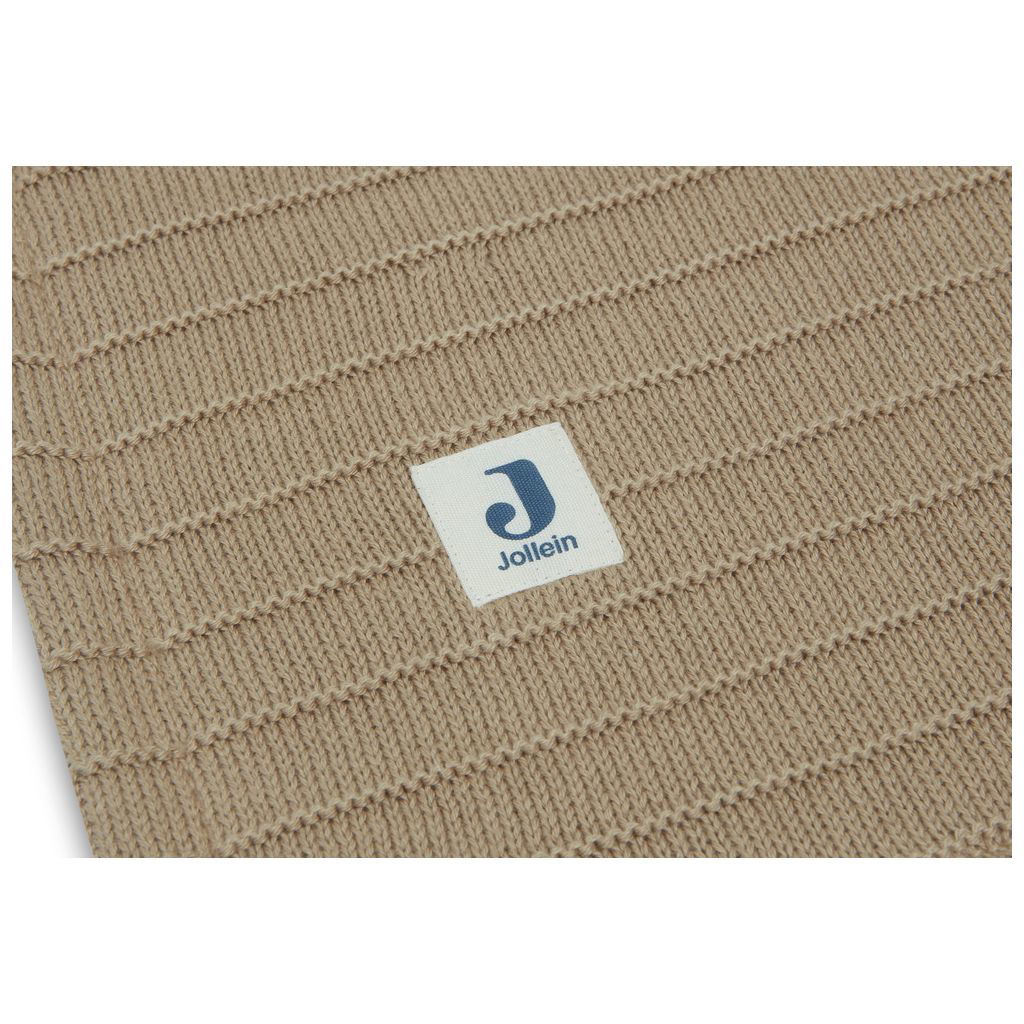 JolleinJollein   Decke Velvet GOTS pure knit biscuit 100x150 cm