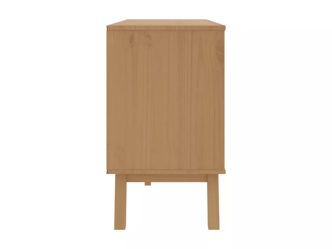 Armoire à tiroirs OLDEN marron bois de pin solide