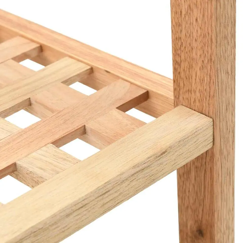 vidaXL - Schoenrek - Beige - Hout