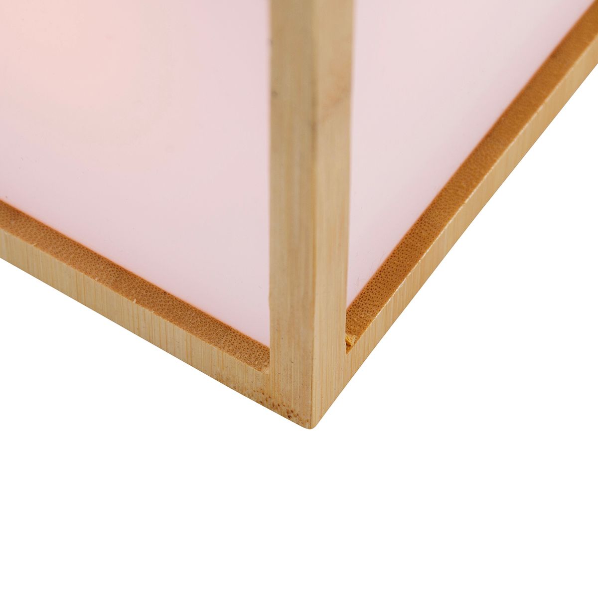 Tafellamp bamboe met vlam effect incl. LED IP44 solar oplaadbaar - Vega