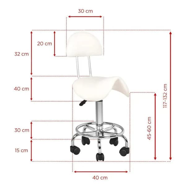 Activeshop Kosmetik stol 6001 hvid universal