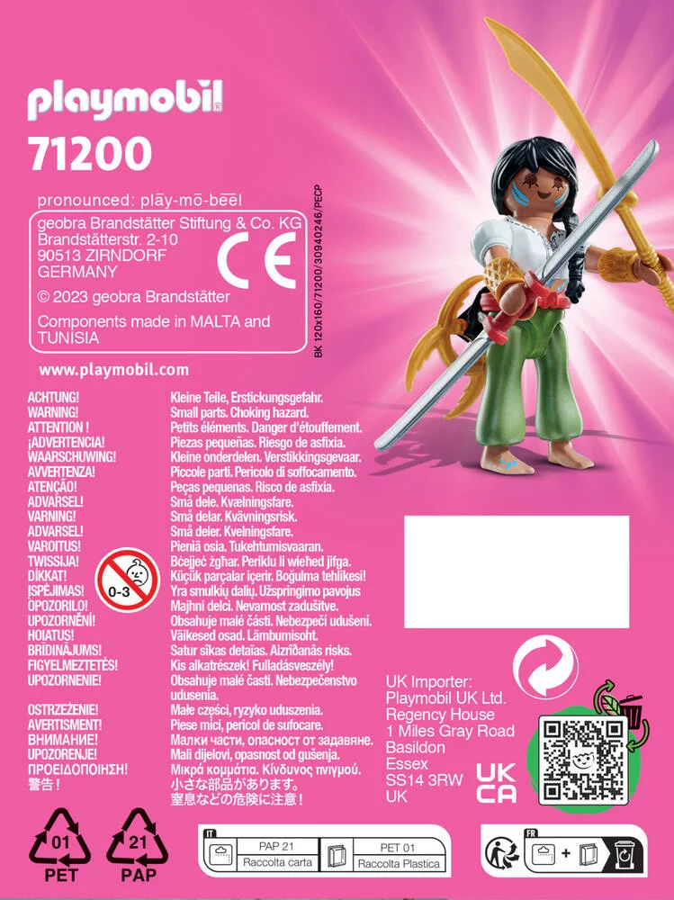 PLAYMO-FRIENDS - COMBATTANTE AVEC LANCE -71200